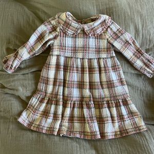 fall plaid toddler dress ZARA